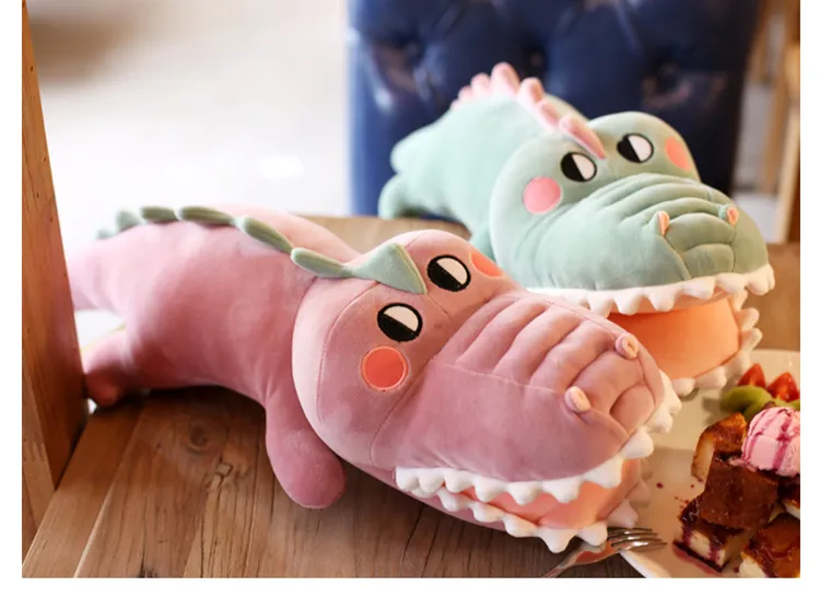 Down Cotton Crocodile Big Pillow Lying Down Alligator Plush Toy Doll