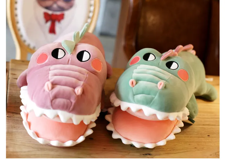 Down Cotton Crocodile Big Pillow Lying Down Alligator Plush Toy Doll