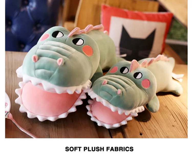 Down Cotton Crocodile Big Pillow Lying Down Alligator Plush Toy Doll