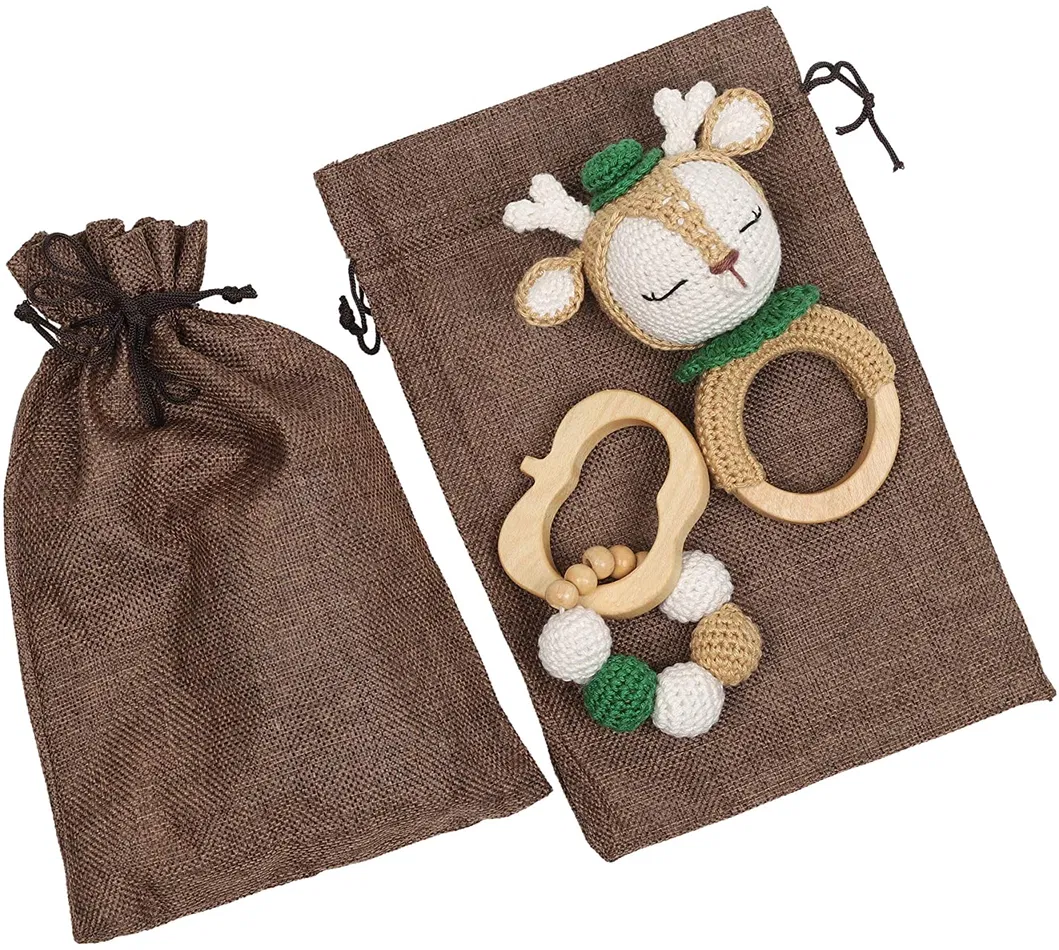 Education Baby Toys Plush Doll Bed Stroller Baby Rattle Bell