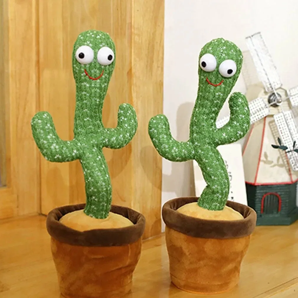 Electric Dancing Cactus Toy Singing Talking Cactus Plush Toys Funny Cactus Doll
