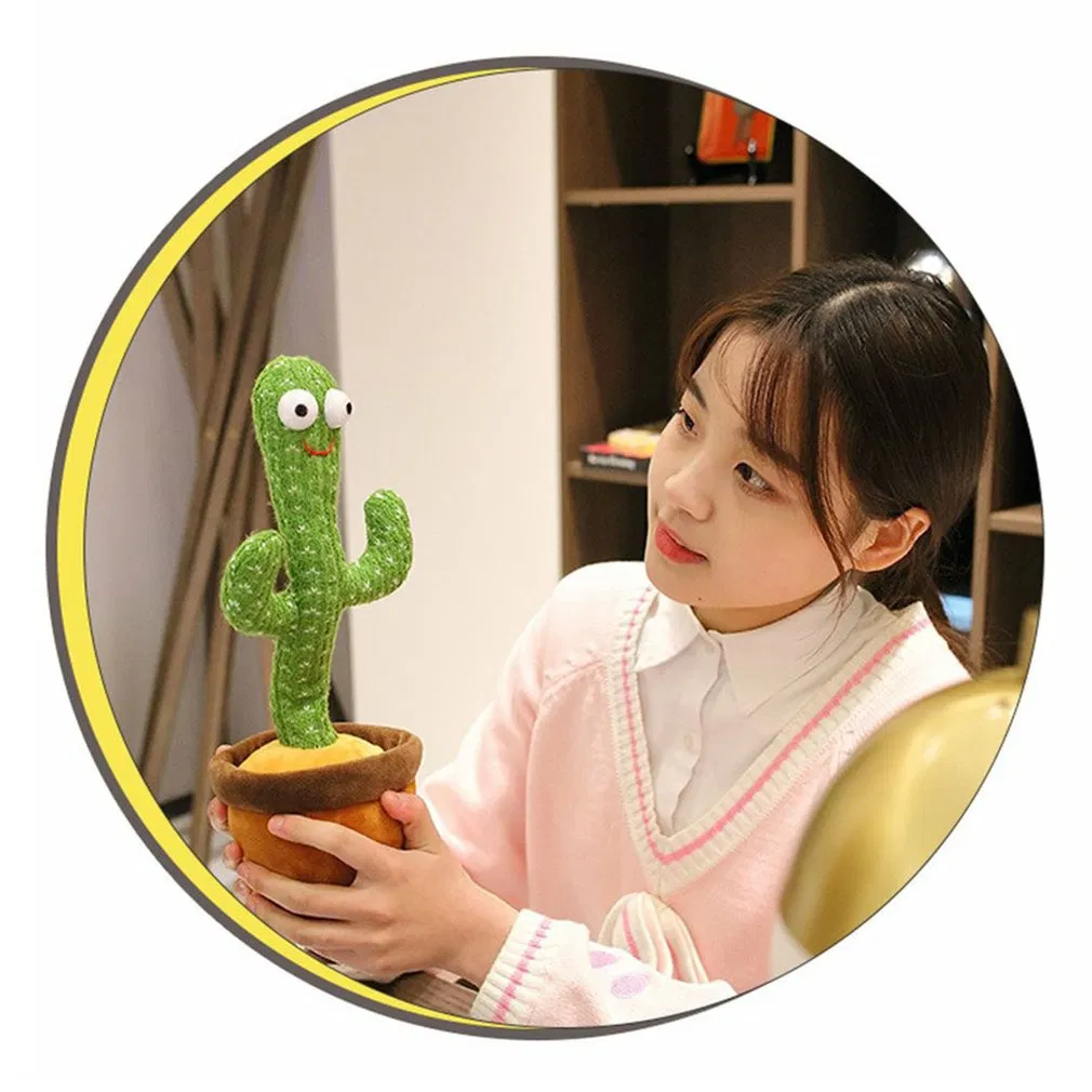 Electric Dancing Cactus Toy Singing Talking Cactus Plush Toys Funny Cactus Doll