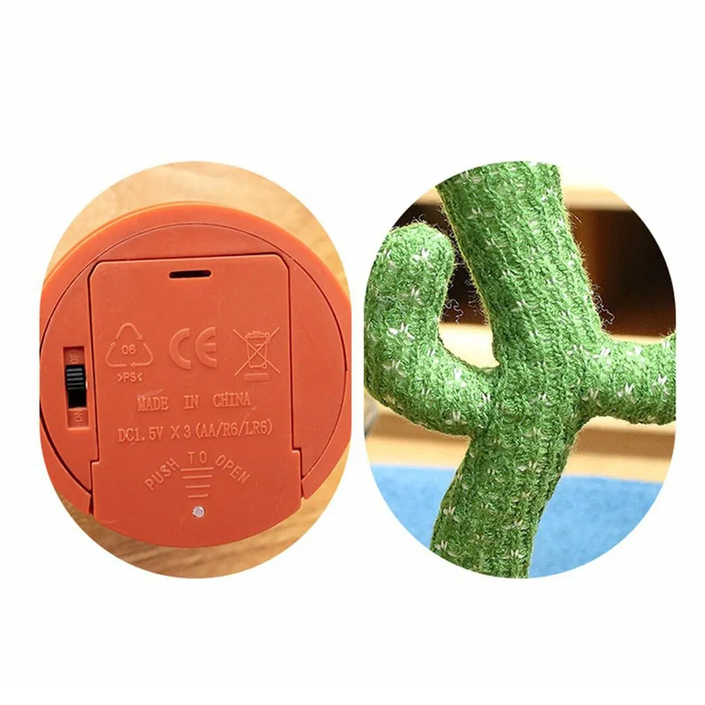 Electric Dancing Cactus Toy Singing Talking Cactus Plush Toys Funny Cactus Doll