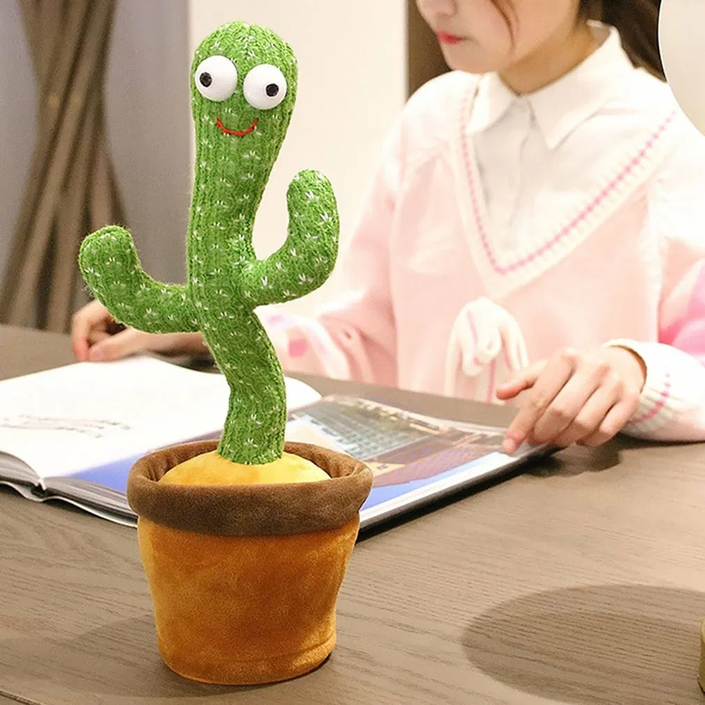 Electric Dancing Cactus Toy Singing Talking Cactus Plush Toys Funny Cactus Doll