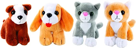 Factory Custom Design Plush Stuffed Toy Cartoon Cute Lying Dog Plush Toy with Bone Kids Play