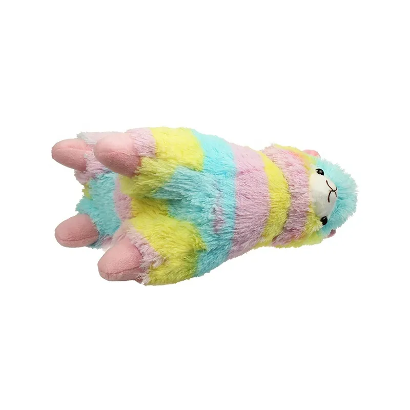 Factory Wholesale Adorably Cute Stuffed Animal Llama Soft Fur Multi Colors Rainbow Alpaca Sheep Lamb Plush Toys