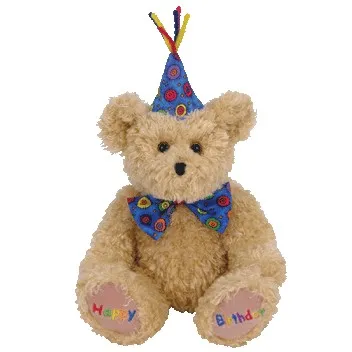 Fluffy Birthday Bear Birthday Gift Customized Baby Companion