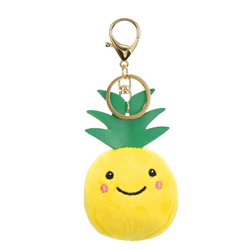 Fluffy Cutest Peach Cuddly Fruit Key Holders OEM