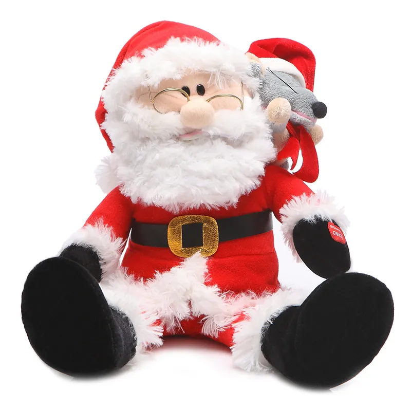 Fluffy Cutest Santa Claus Plush Christmas Ornament Gifts Wholesales