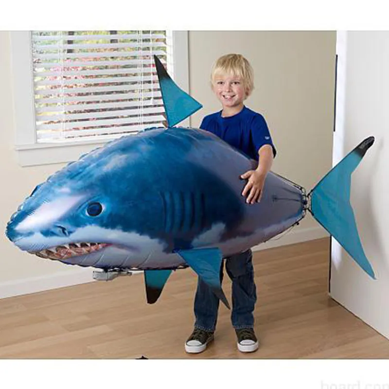 Flying Shark Air Swimmer RC Remote Control Toy Balloon Air Swimmers Kids Toys