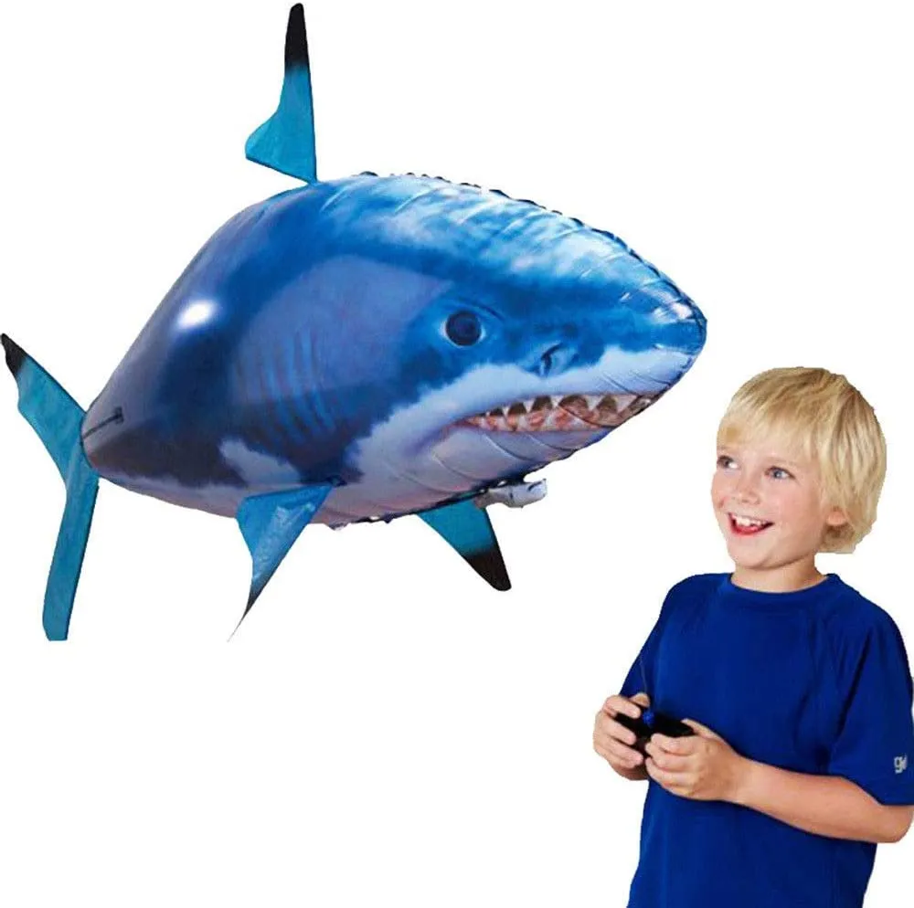 Flying Shark Air Swimmer RC Remote Control Toy Balloon Air Swimmers Kids Toys