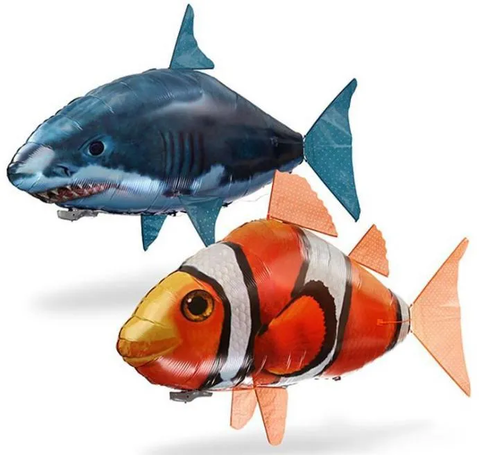 Flying Shark Air Swimmer RC Remote Control Toy Balloon Air Swimmers Kids Toys