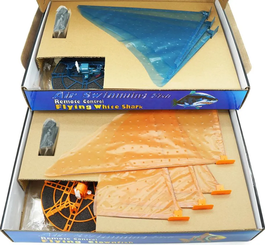 Flying Shark Air Swimmer RC Remote Control Toy Balloon Air Swimmers Kids Toys