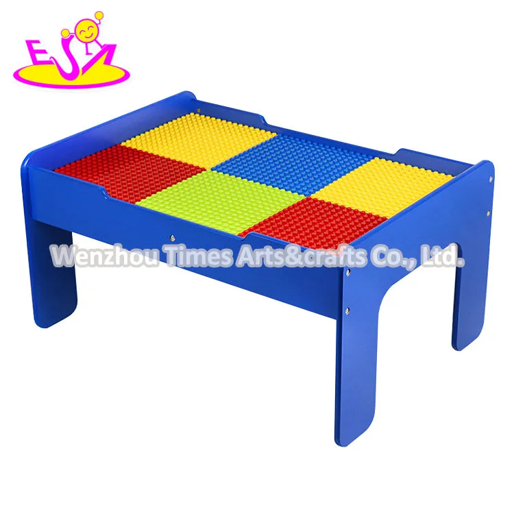 High Quality Kindergarten Educational DIY Wooden Building Block Table for Kids W08g299