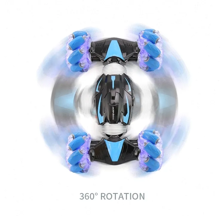 High Speed 2.4GHz Remote Control Stunt Double Side Drift Hand Control Car Toys for Kids