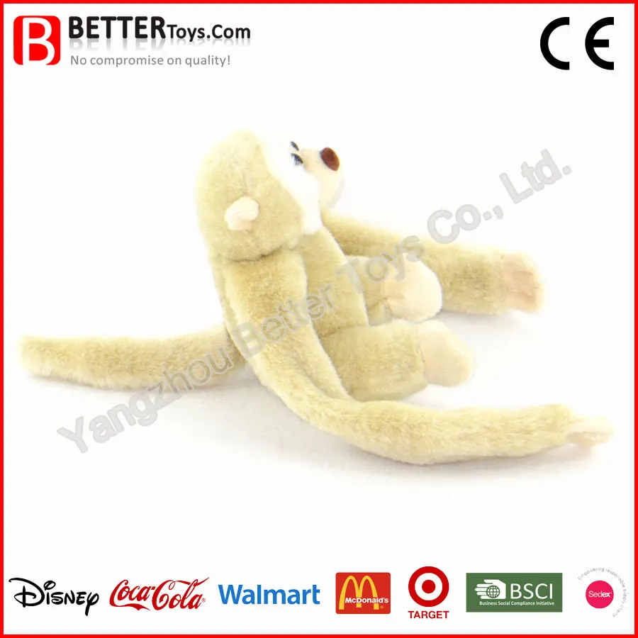 Hot Sale Plush Monkey with Velcro Hands Toy From China