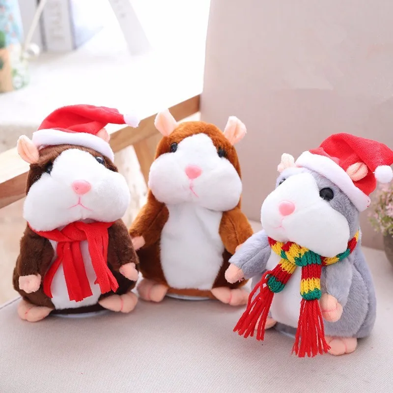 Hot Talking Hamster Mouse Pets Soft Plush Toys Speak Talking Sound Record Hamster