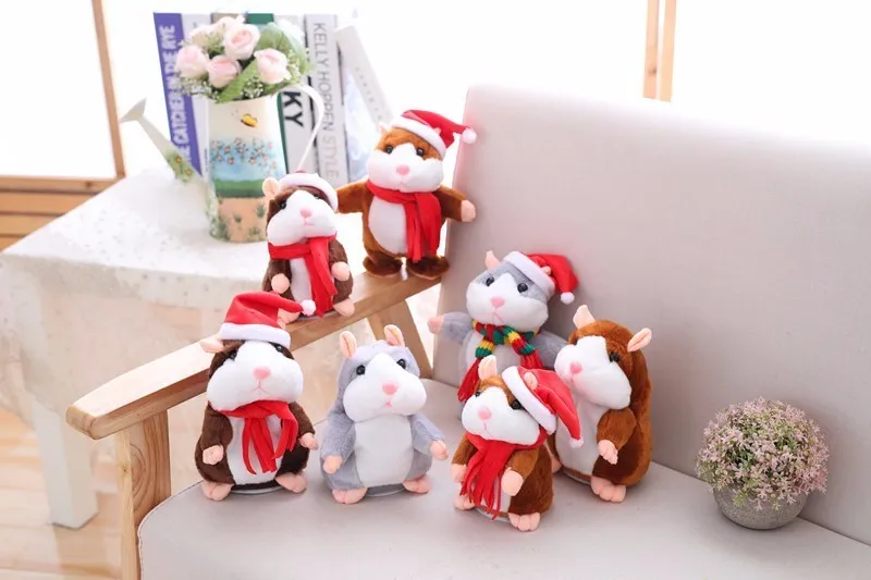 Hot Talking Hamster Mouse Pets Soft Plush Toys Speak Talking Sound Record Hamster