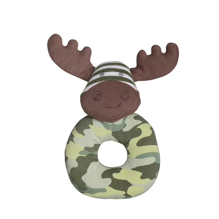 Jambear Organic Buddies Baby Teething Rattle Organic Cotton Farm Buddies Rattle Organic Cotton Baby Blanket Toys