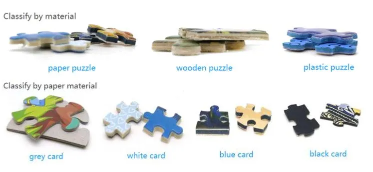 Kids Christmas Gifts Wooden Puzzle Jigsaw Puzzle Unique Animal Puzzle Wolf Dinosaur Elephant Lion Owl