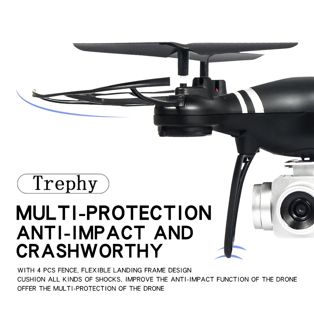 Lf608 WiFi Fpv Professional Foldable Quadcopter RC Drone with 0.3MP/2.0MP/5.0MP Camera (LF608-No Camera-Black)
