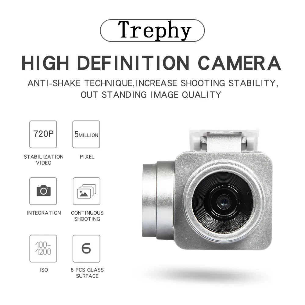 Lf608 WiFi Fpv Professional Foldable Quadcopter RC Drone with 0.3MP/2.0MP/5.0MP Camera (LF608-No Camera-Black)