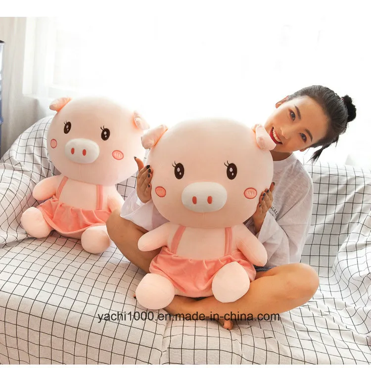 Lovely Plush Stuff Pig with Dress