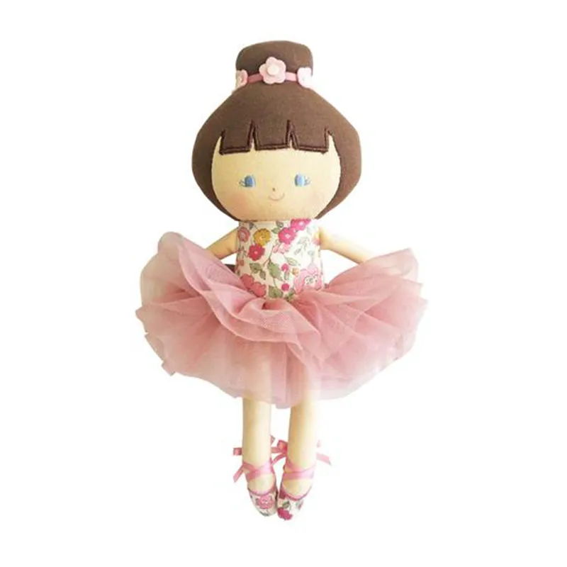Lovely Stuffed Custom En71 Fashion Doll Girls Baby Ballerina Dressing Plush Toys Wholesale Ballet Rag Dolls Baby Doll