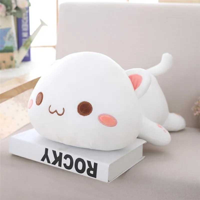 Lying Cat Plush Toys Stuffed Cute Cat Doll Lovely Animal Pillow Soft Cartoon Cushion