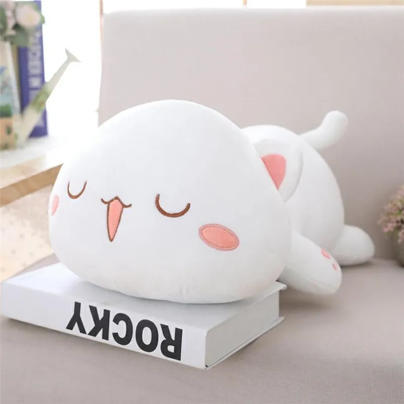 Lying Cat Plush Toys Stuffed Cute Cat Doll Lovely Animal Pillow Soft Cartoon Cushion