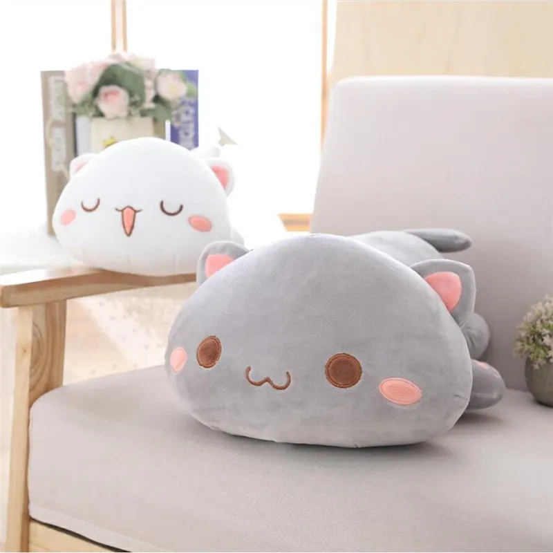 Lying Cat Plush Toys Stuffed Cute Cat Doll Lovely Animal Pillow Soft Cartoon Cushion