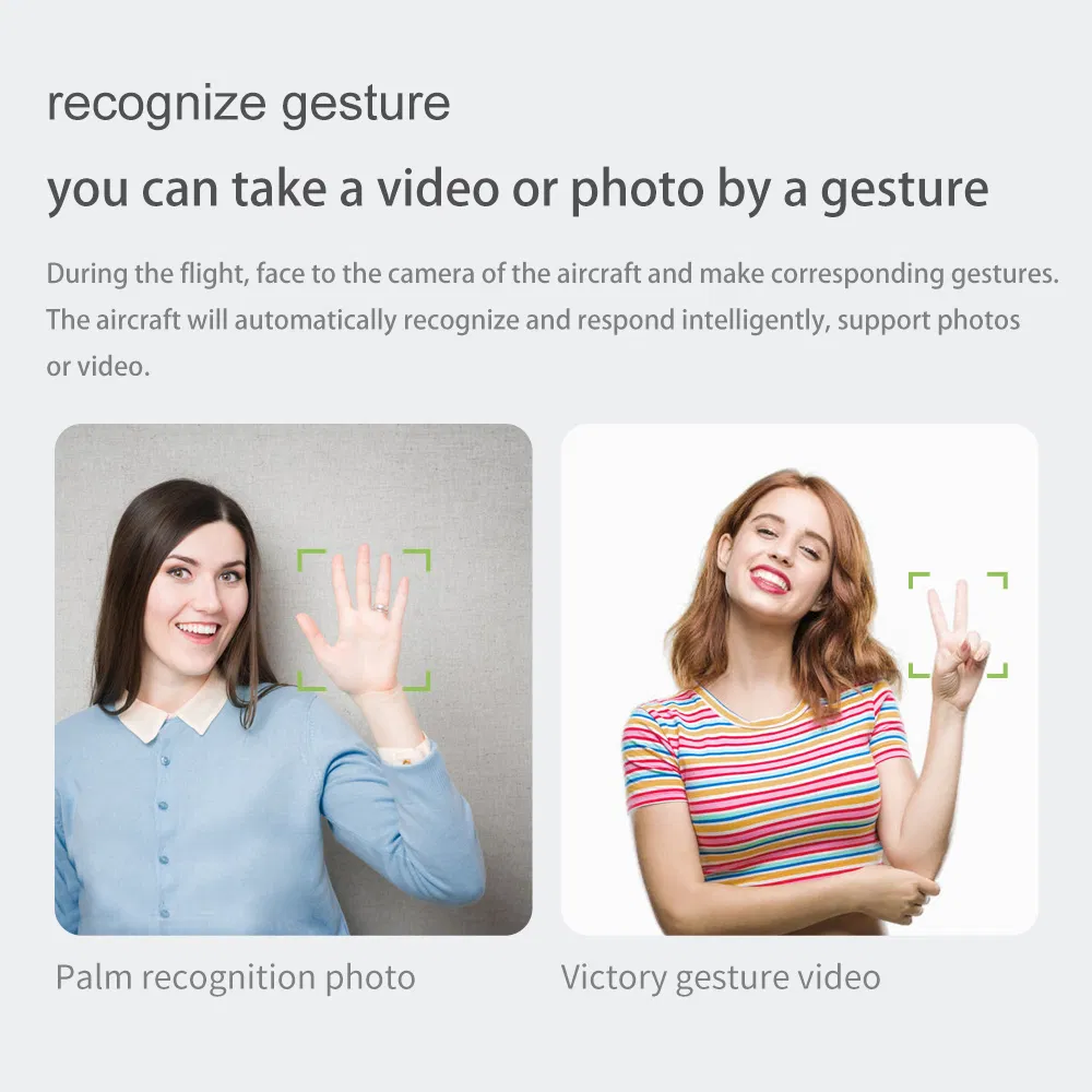 Mini WiFi Fpv with 0.3MP/5.0/4kmp HD Camera Altitude Hold Mode Foldable Quadcopter RTF RC Drone for Kids with CE (MINI-Black-480P-bag)