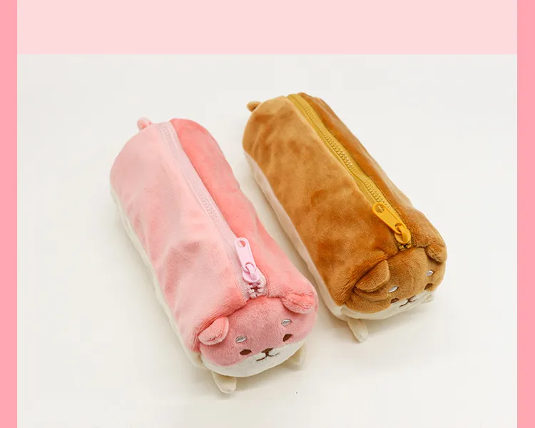 New Akita Dog Doll Corgi Large Capacity Pencil Case