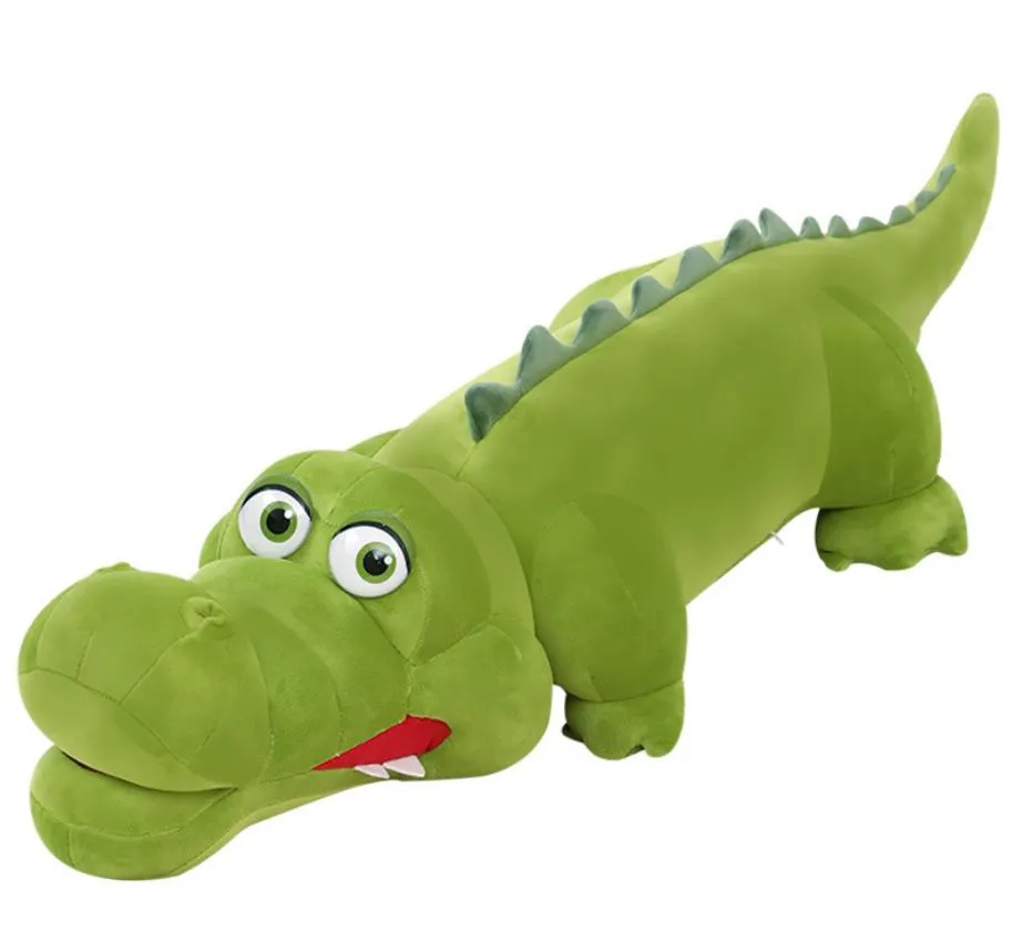 New Huggable Soft Big Size Crocodile Lying Section Plush Stuffed Pillow Toys