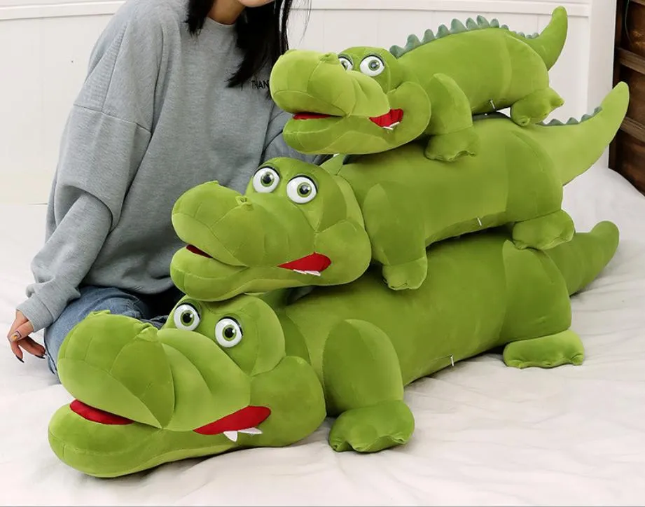 New Huggable Soft Big Size Crocodile Lying Section Plush Stuffed Pillow Toys