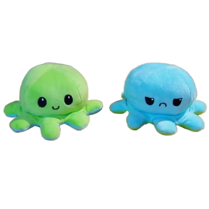 New Reversible Flip Octopus Plush Stuffed Toy Soft Animal