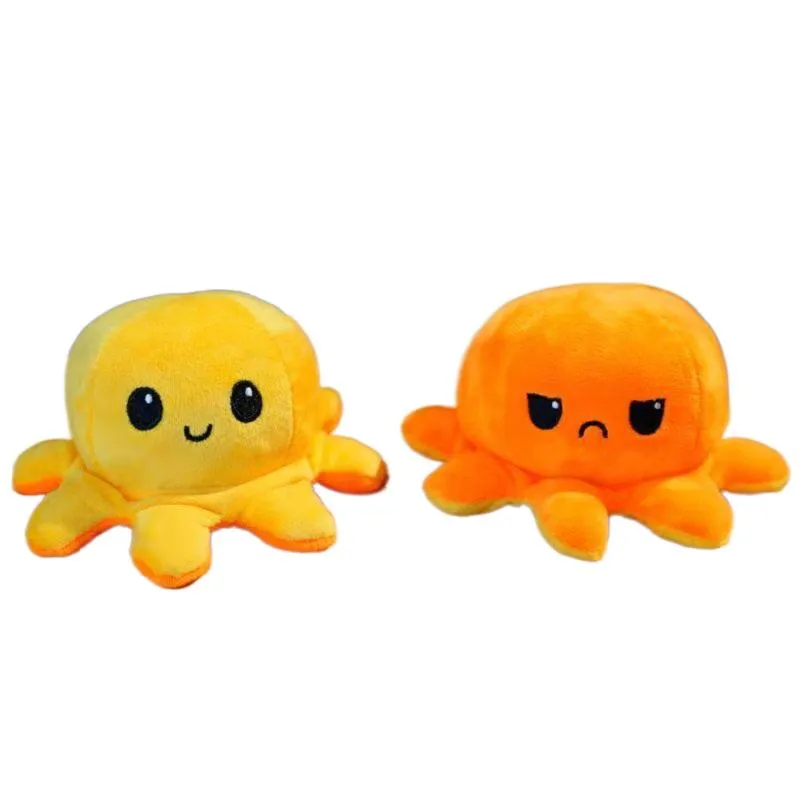 New Reversible Flip Octopus Plush Stuffed Toy Soft Animal