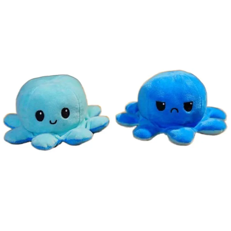 New Reversible Flip Octopus Plush Stuffed Toy Soft Animal