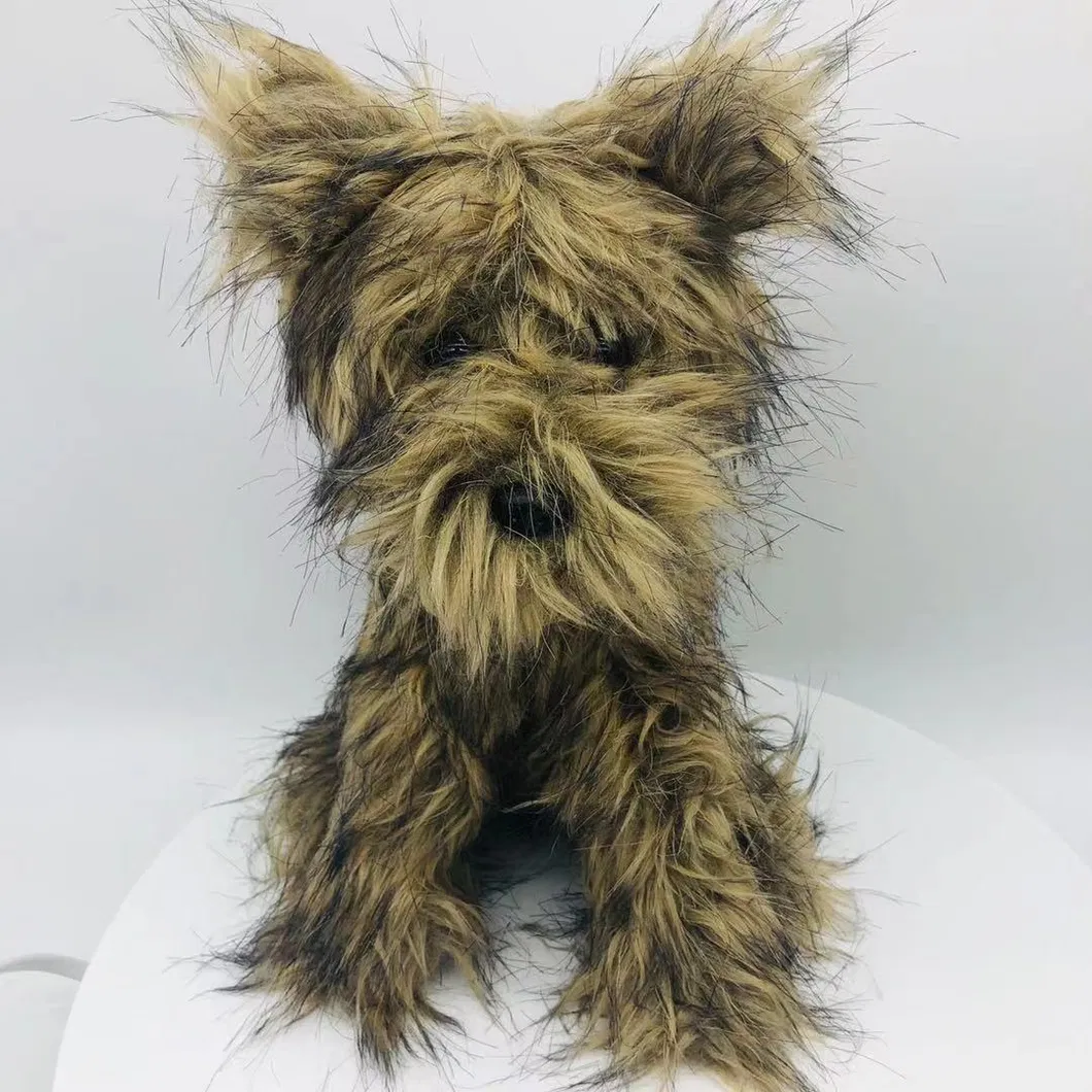 OEM Realistic Dog Stuffed Toys Custom Long Hair Plush Dogs Walking Stuffed Animals Doll Toys