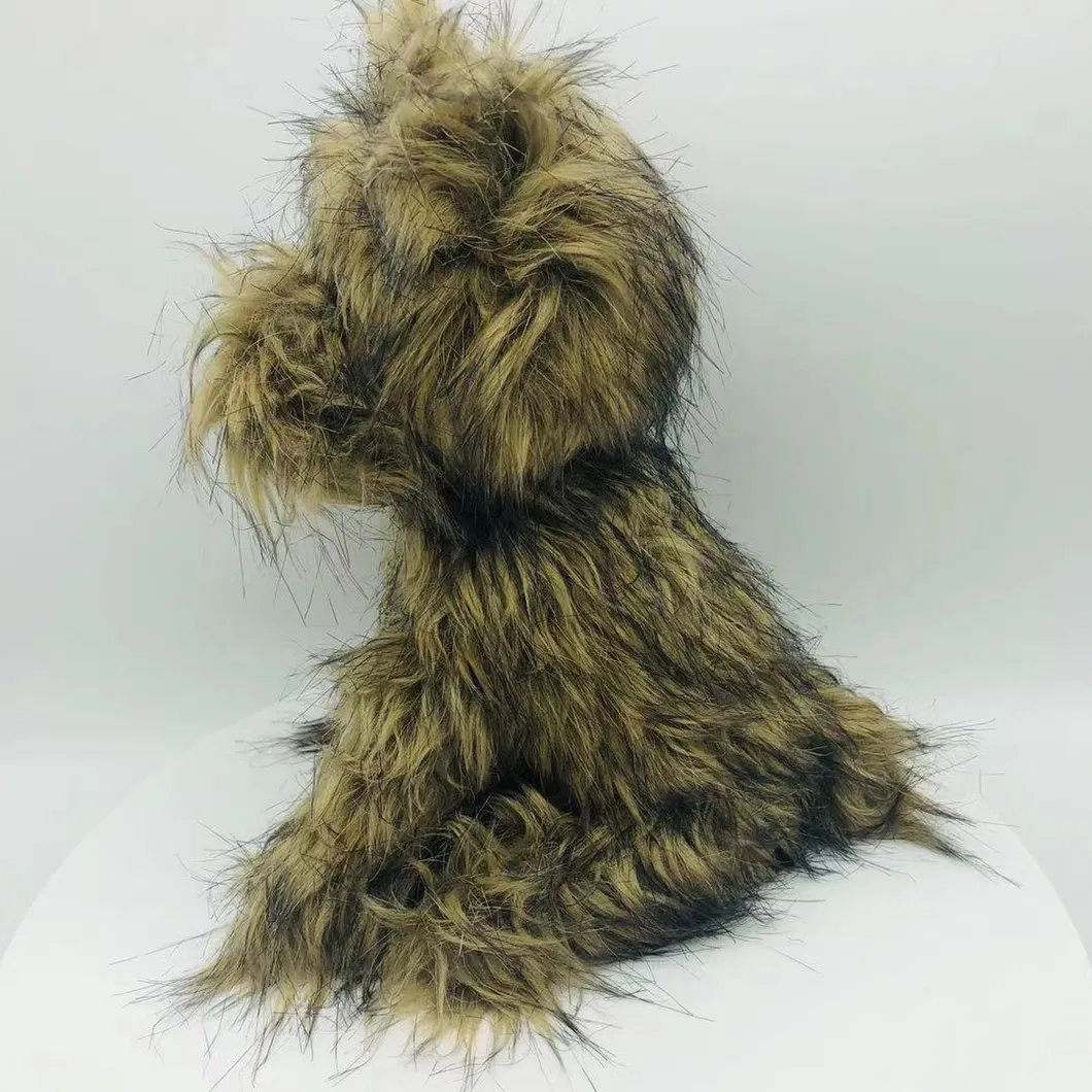 OEM Realistic Dog Stuffed Toys Custom Long Hair Plush Dogs Walking Stuffed Animals Doll Toys