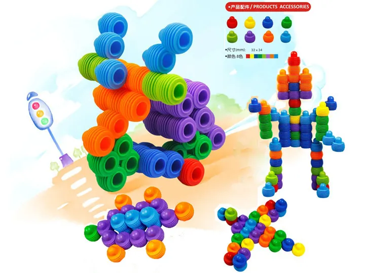 Plastic Tabletop Toys Building Blocks Toddler Gifts