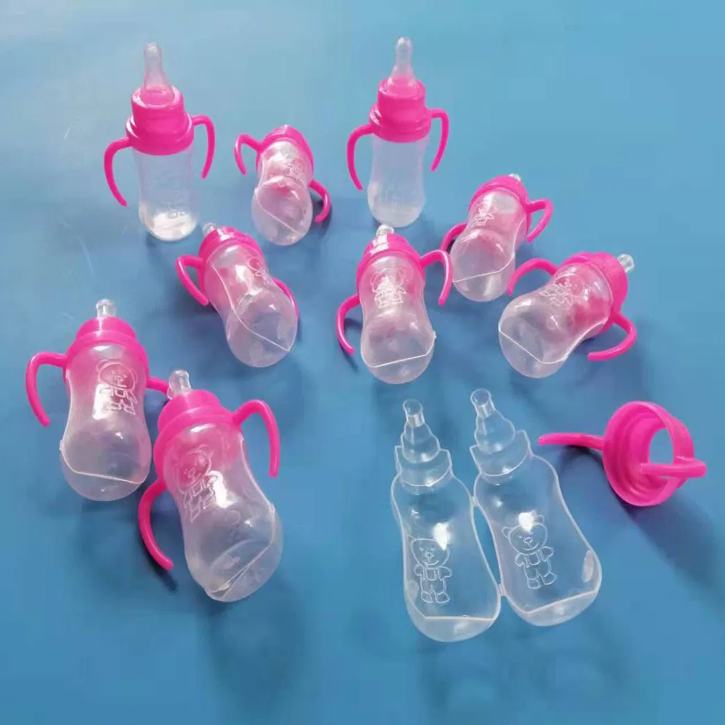 Plastic Toy Doll Feeding Bottle Transparent Bottle for Feeding