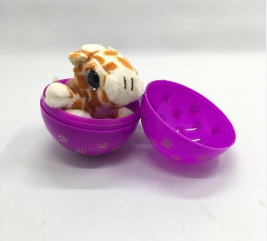 Plush Animal in Surprise Egg Plush Bunny in Plastic Egg