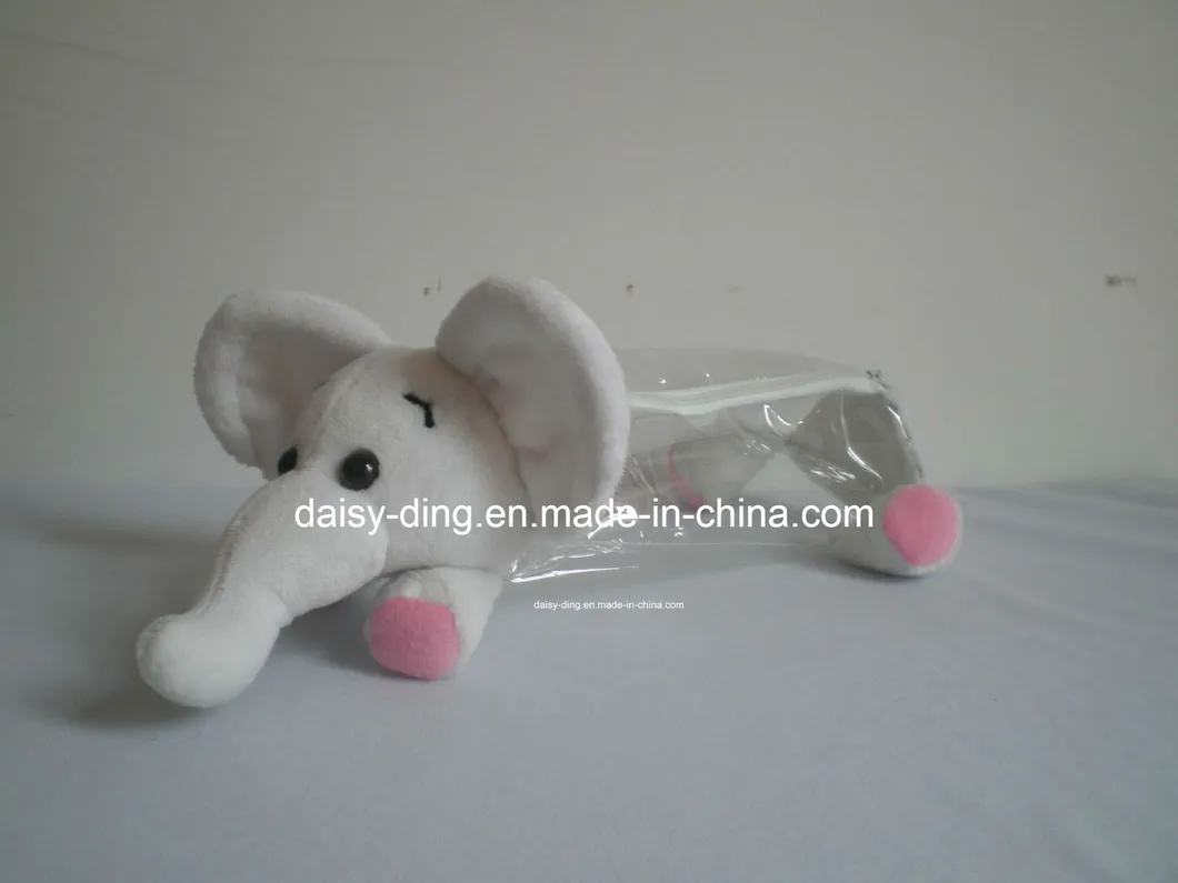 Plush Lying Elephant Gift Case