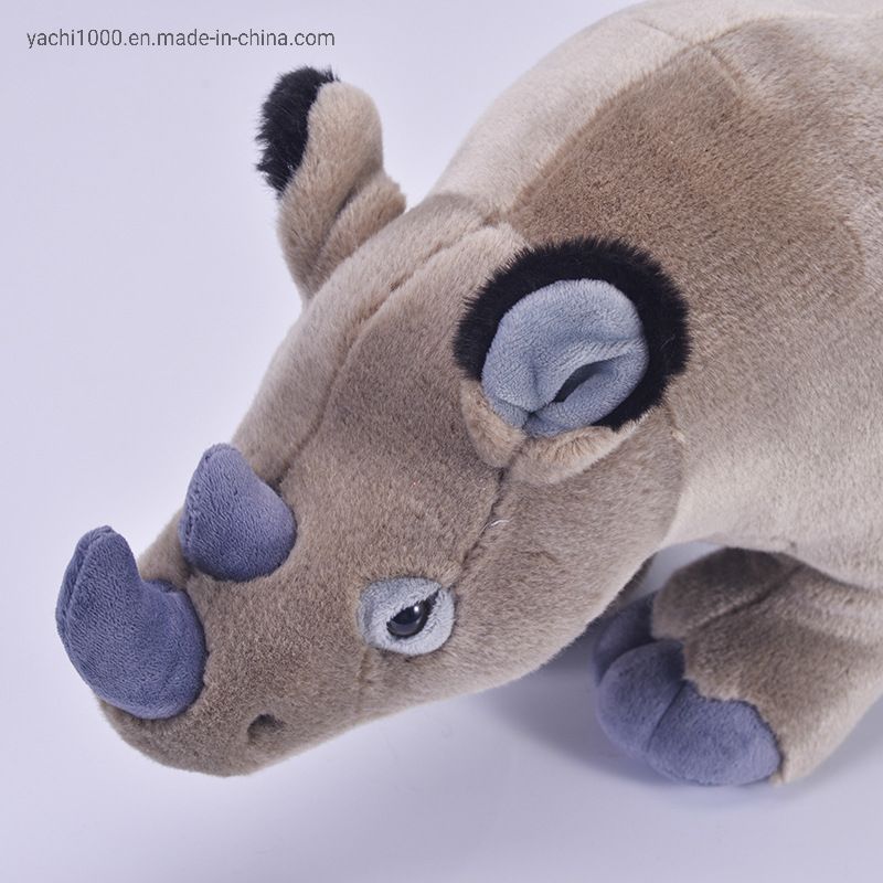 Plush Stuffed Wild Animal Rhinoceros Toy