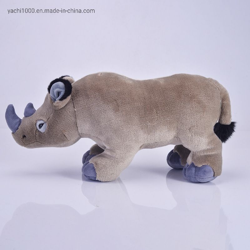 Plush Stuffed Wild Animal Rhinoceros Toy