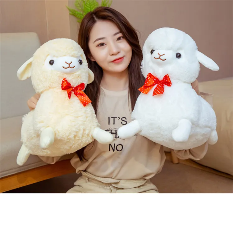 Plush Toy Lying Alpaca Doll