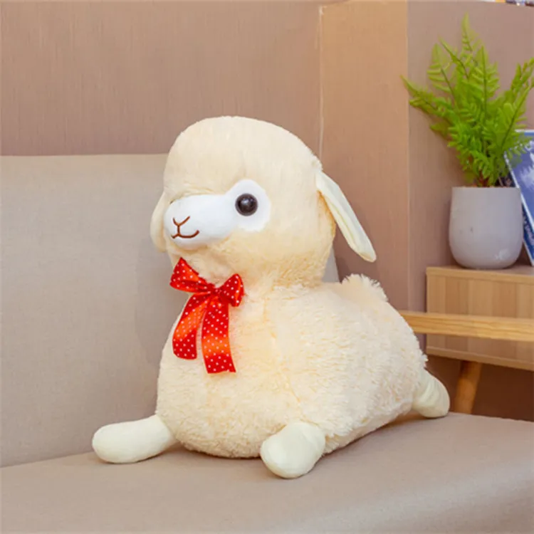 Plush Toy Lying Alpaca Doll