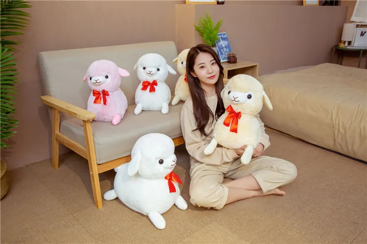 Plush Toy Lying Alpaca Doll