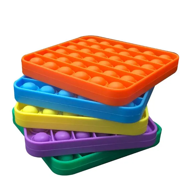 Push Pop Bubble Fidget Sensory Toy, Autism Special Needs Stress Reliever Silicone Stress Reliever Toy